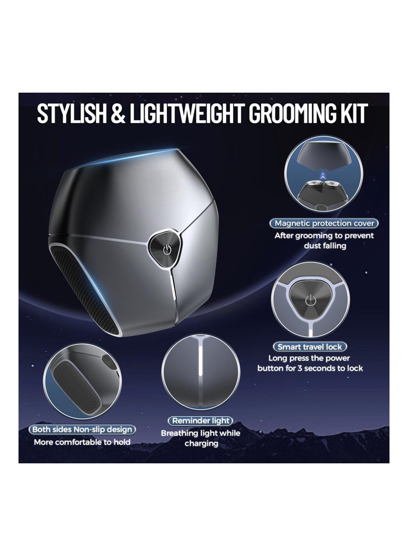 Mini Electric Shaver for Men Face, Portable Travel Shaver Pocket Electric Razor Type C Shaver Small Electric Razor Waterproof  Washable Portable Razor Mini USB Shaver for Home,Car,Travel,Gift - Image 3