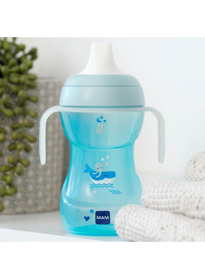 MAM Fun to Drink Night Cup with Handles and Glow-in-the-Dark Design, 270 ml, Boy - Image 2