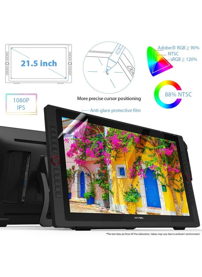 XP-PEN Artist 22R Pro Drawing Monitor 21.5 Inch Pen Display Graphic Monitor IPS Monitor with Two Red Dial Wheels and 20 Express Keys l Tilt Supported 88% NTSC  - Image 2