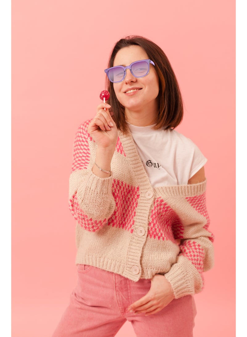 Powerology Nice Smart Audio Sunglasses with Smart Touch Control, HiFi Sound & UV Protection / 8H Playtime / Voice Assistant / Low Latency / Automatic Pairing / Bluetooth Stereo - Purple - Image 4