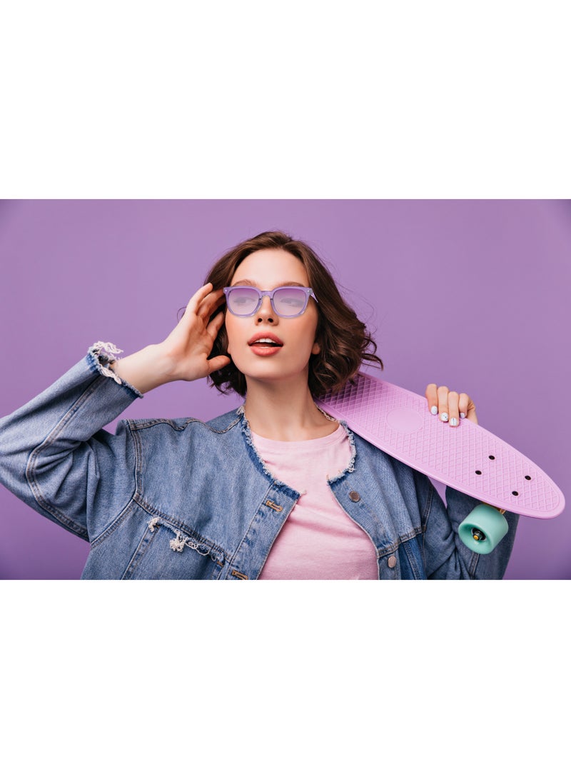 Powerology Nice Smart Audio Sunglasses with Smart Touch Control, HiFi Sound & UV Protection / 8H Playtime / Voice Assistant / Low Latency / Automatic Pairing / Bluetooth Stereo - Purple - Image 2