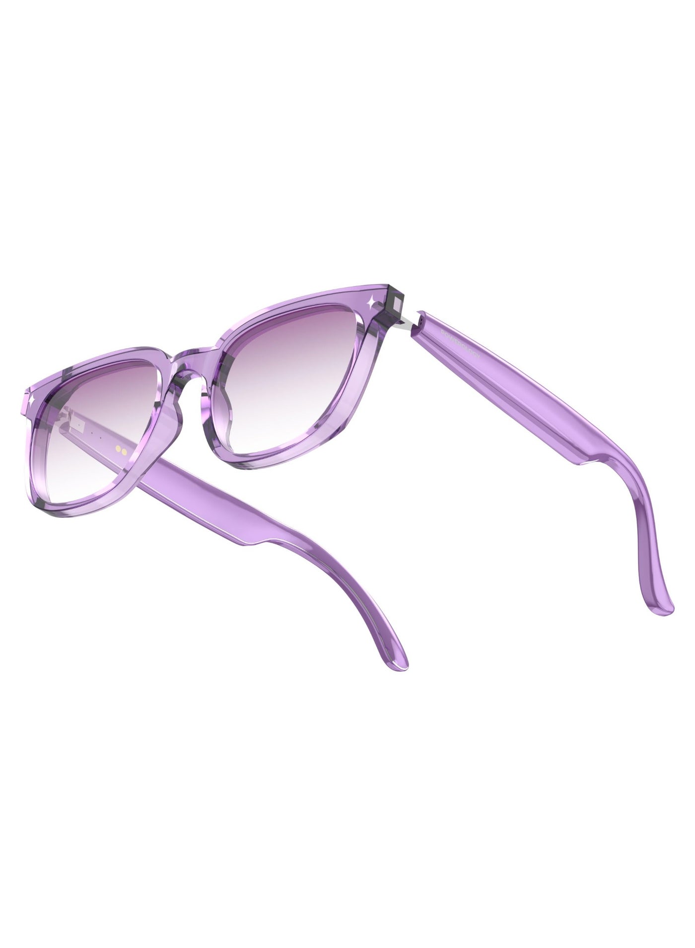 Powerology Nice Smart Audio Sunglasses with Smart Touch Control, HiFi Sound & UV Protection / 8H Playtime / Voice Assistant / Low Latency / Automatic Pairing / Bluetooth Stereo - Purple