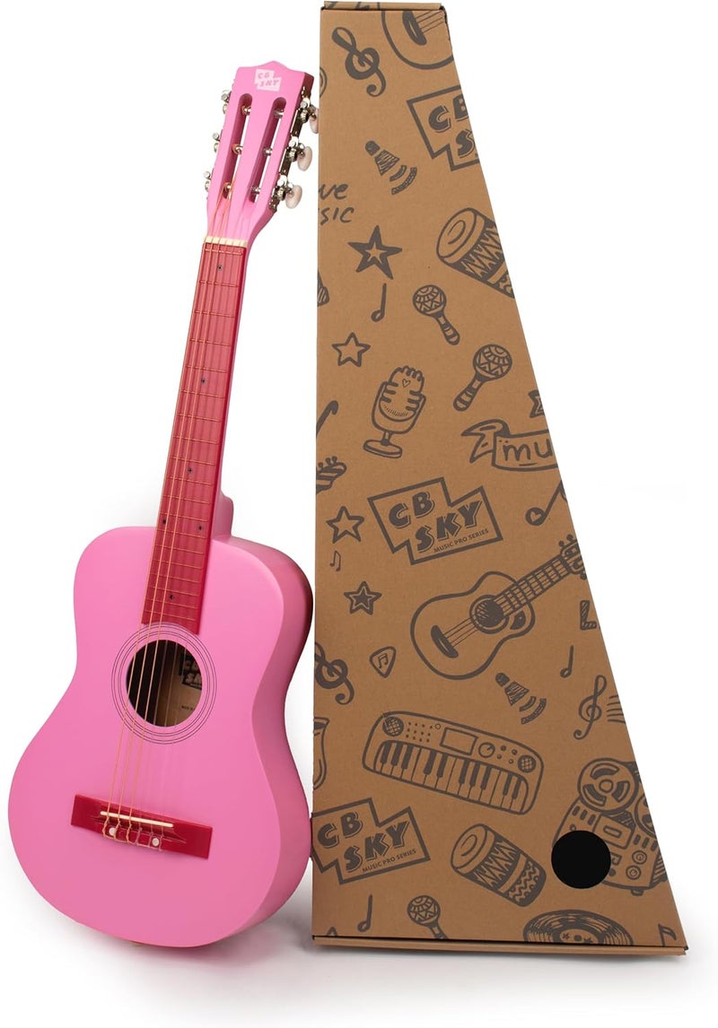 CB SKY 30" Wooden Classical Guitar for Kids/Boys/Girls/Beginners/Guitar for age 3-5 5-9 - Image 1