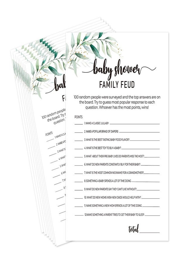 Xenseou Family Feud Baby Shower Game -Pack of 30 (Answer Key Included), Fun Baby Shower Games, Baby Shower Trivia, Baby Shower Ideas- FF04 - Image 2