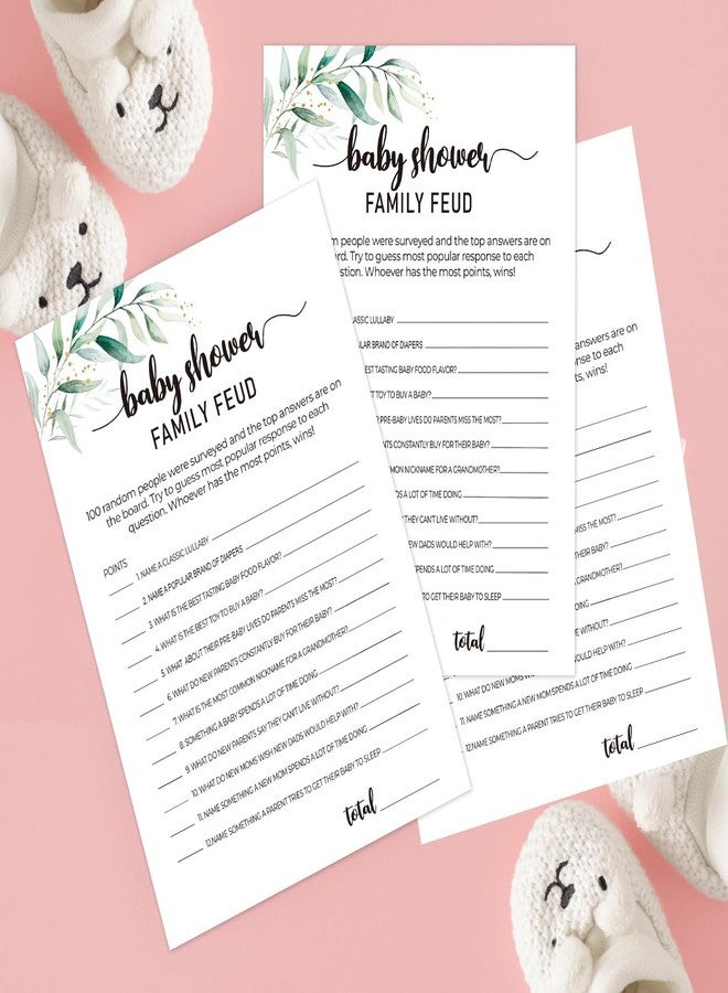 Xenseou Family Feud Baby Shower Game -Pack of 30 (Answer Key Included), Fun Baby Shower Games, Baby Shower Trivia, Baby Shower Ideas- FF04 - Image 4