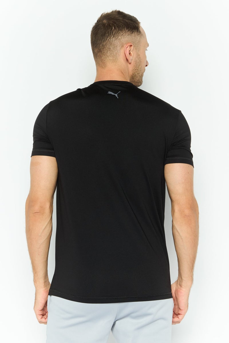 PUMA تي شيرت تدريب قصير الأكمام للرجال، رياضي، أسود - Image 4