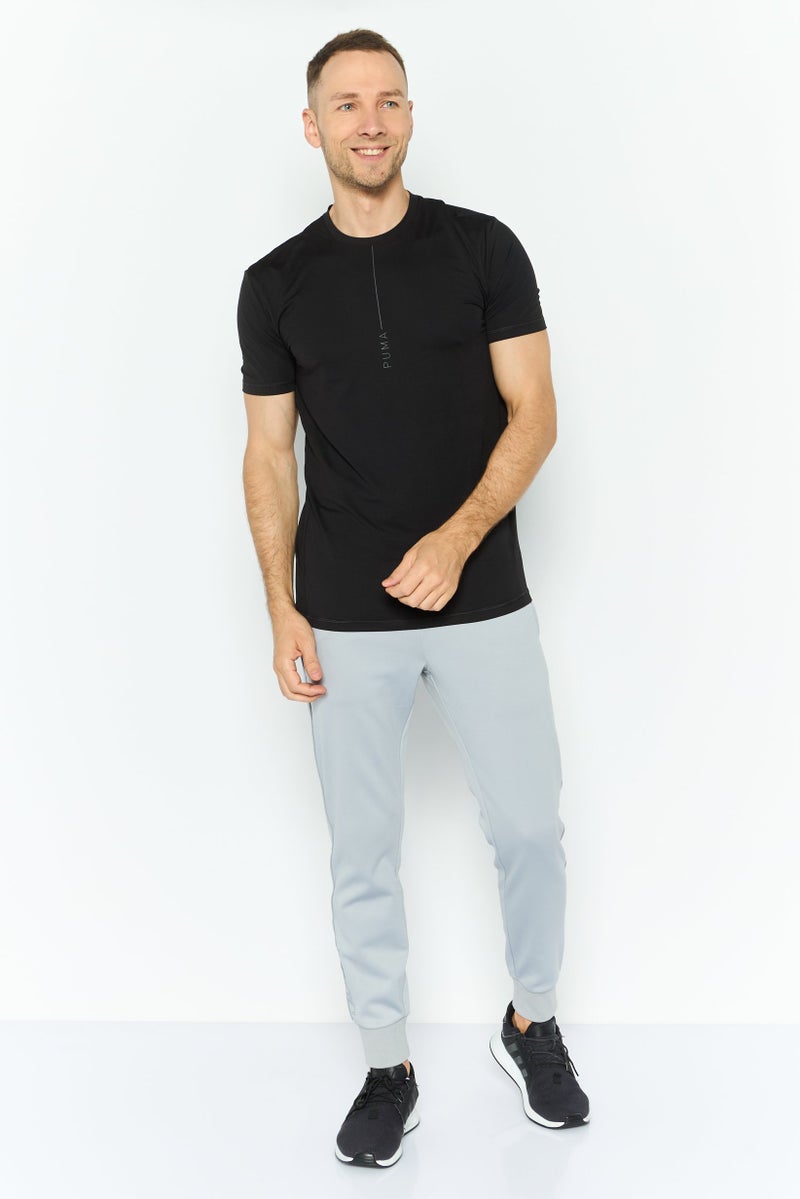 PUMA تي شيرت تدريب قصير الأكمام للرجال، رياضي، أسود - Image 2