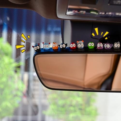 Mevodeata 52 Pcs Cute Soot Sprite Car Decor Rearview Mirror Accessories Cute Decor for Car Home and Office GiftsFunny - Image 1