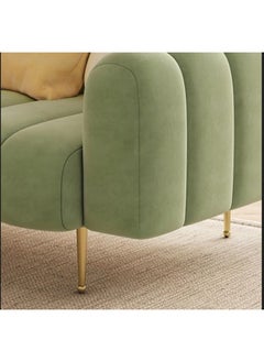 Comfynest Living Room Sofa A modern sofa with Italian design Velvet Upholstery Double soft sofa legs (Green)  - Image 5