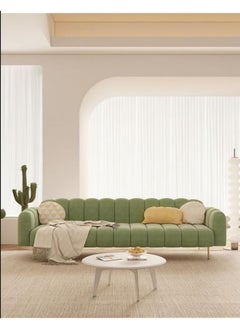 Comfynest Living Room Sofa A modern sofa with Italian design Velvet Upholstery Double soft sofa legs (Green)  - Image 3