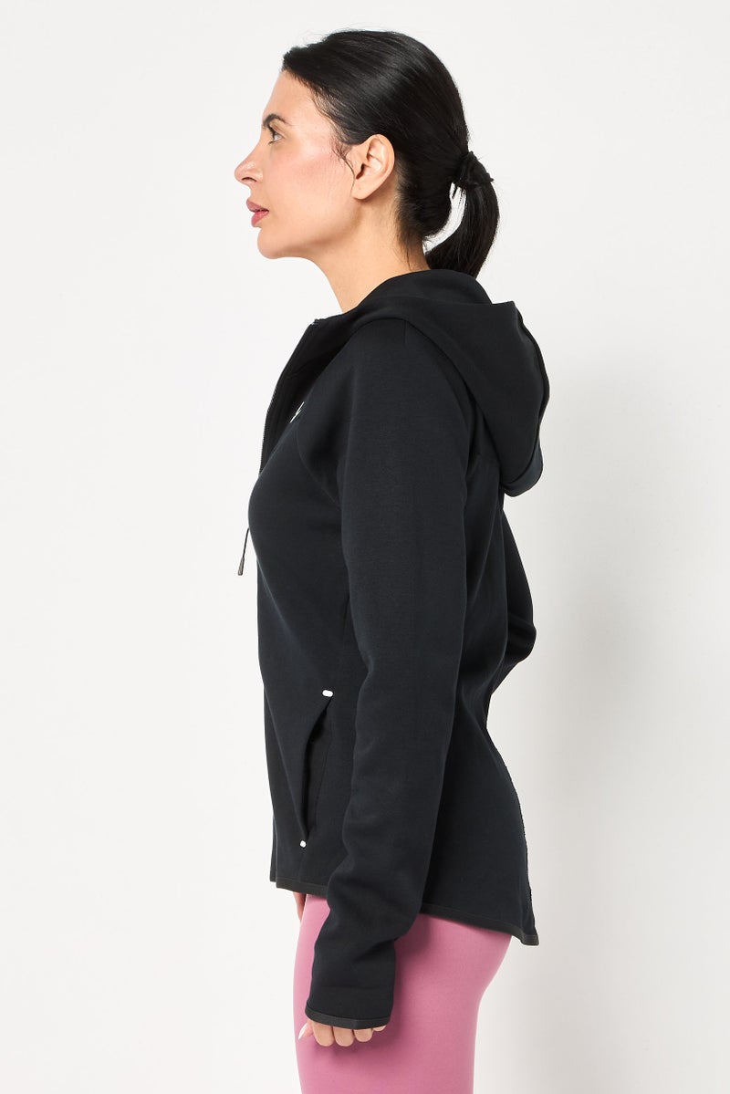 Nike Women Standard Fit Long Sleeve Outdoor Hoodie, Black - Image 3