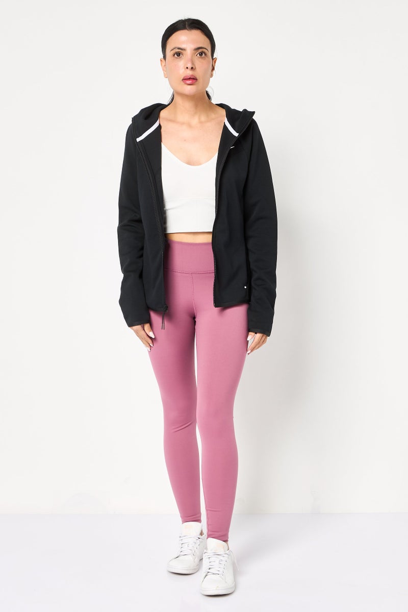 Nike Women Standard Fit Long Sleeve Outdoor Hoodie, Black - Image 2