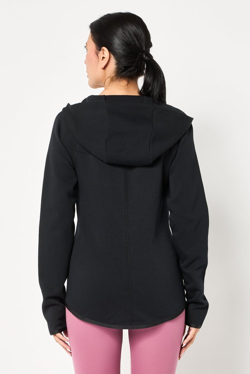 Nike Women Standard Fit Long Sleeve Outdoor Hoodie, Black - Image 4