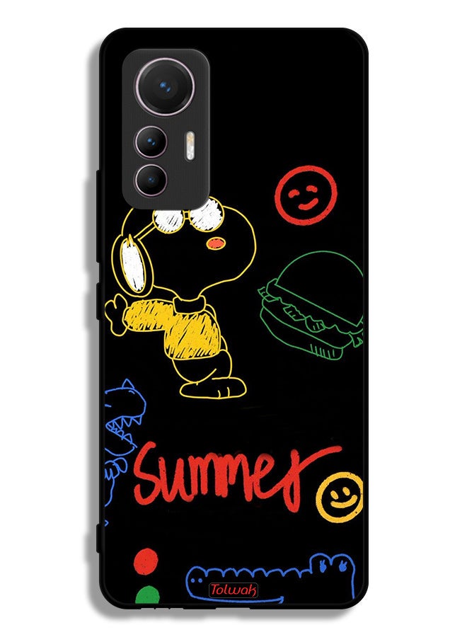 Tolwak Xiaomi 12 Lite Protective Case Cover Summer Sticker - Image 2