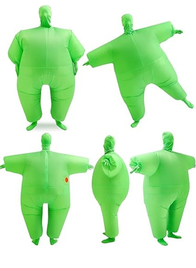 Green Full Body Suit Inflatable One Size Cosplay Costume Fancy Fun Dress for New Year Party Birthday Events National Day (2 Pieces) - Image 5