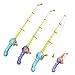 Timisea 3 Pcs Fishing Rod Pole Pool ToyFishing Bath Toys Game for Bath Time CarnivalEducational Learning Toys for Children Magnetic Fishing Rod Game - Image 2