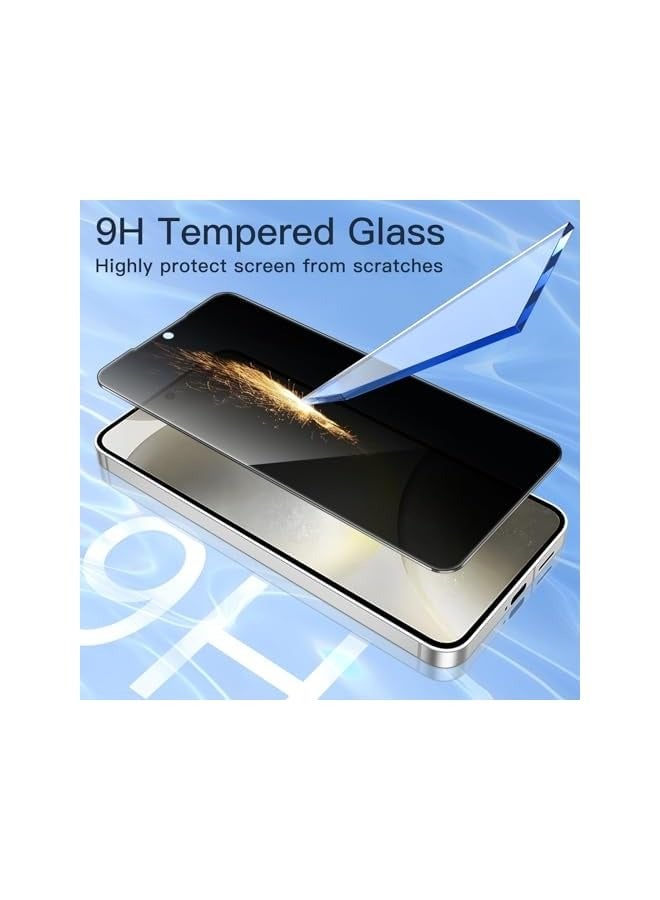 Jetech Privacy Screen Protector for Galaxy S24+ / S24 Plus 5G 6.7-Inch, Anti-Spy Tempered Glass Film, Fingerprint ID Compatible, 2-Pack - Image 5
