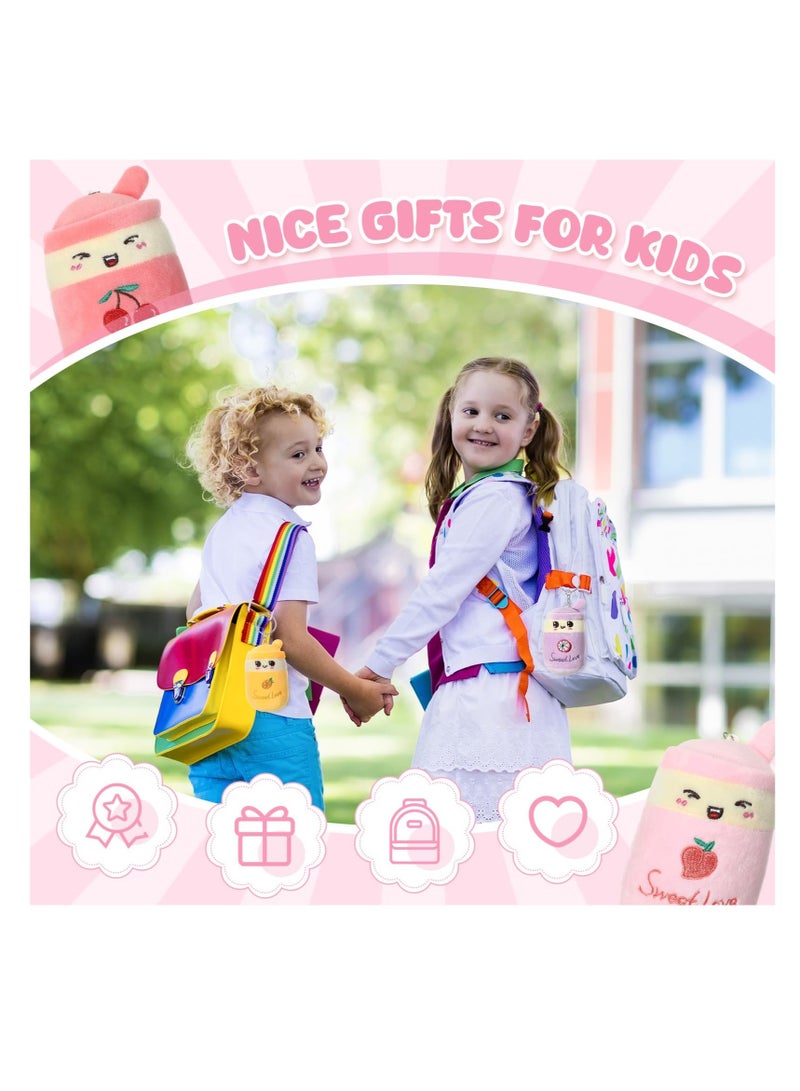 إكسفور بو بو بو شاي مفتاح قفل، 16 فقاعات الشاي نموذج وسادة، بو بو بو شاي مفتاح قفل لعب القش، فقاعة الشاي الحيوانات القشية، مصغرة البو با قفل مفتاح، جيد حقائب الظهر المحفظة للبالغين (4 أنماط) - Image 5