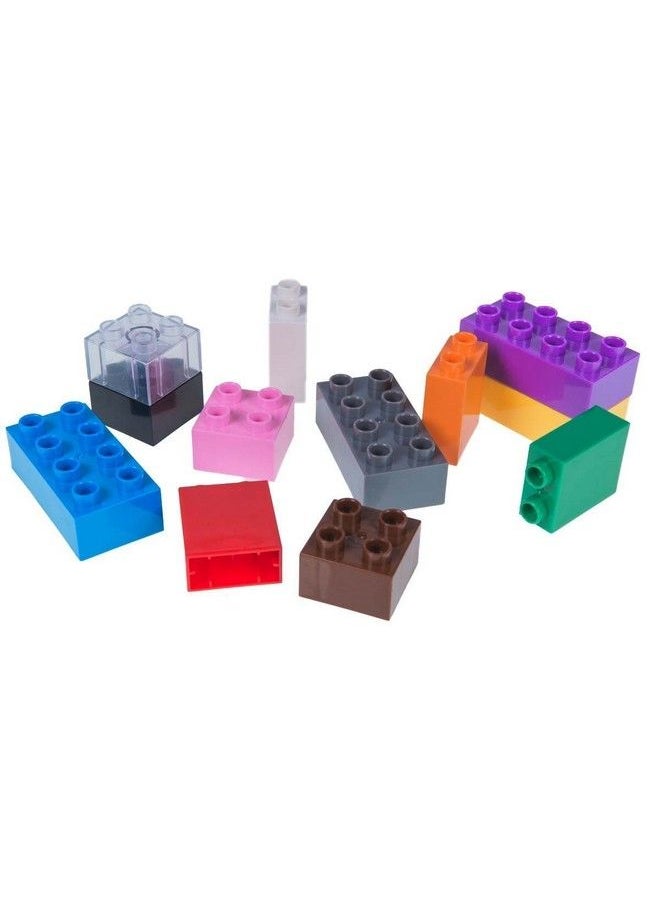 Strictly Briks Big Briks Set  84 Pieces  12 Rainbow Colors  Compatible With All Major Brands  Large Building Blocks For Ages 3 And Up  - Image 4