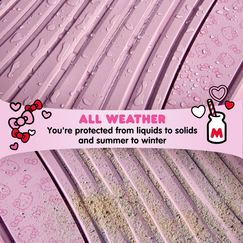 Carbella Hello Kitty Car Mats 4pc Floor Mats for Cars Trucks SUVs Pink Car Floor Mats for Women Men Accessories Rubber Heavy Duty Cute Non-Slip Always Front Rear Hello Kitty Cars Accessories Pink - Image 5
