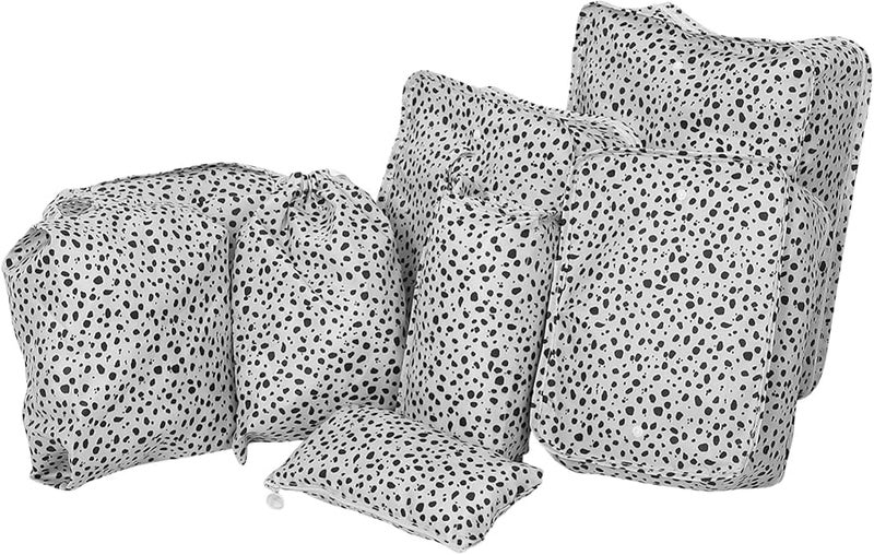 8 Pcs Travel Toiletry Bag Cosmetic Pouch For Women Waterproof Makeup Organizer - Image 1