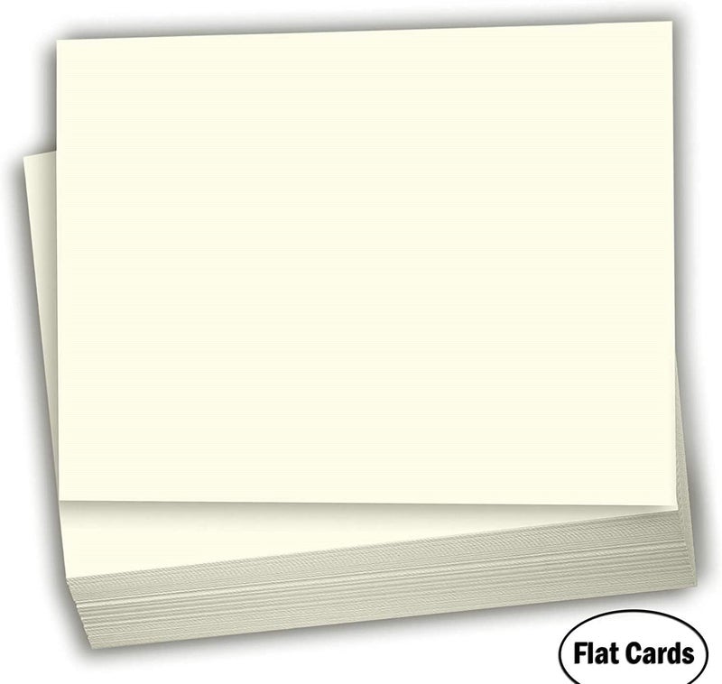 Hamilco Cream White Cardstock Paper 6x9 Blank Index Cards Card Stock 80lb Cover 100 Pack - Image 2