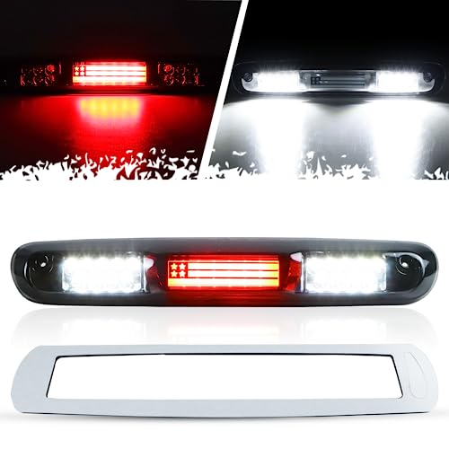 Bomusou LED Third 3rd Brake Light Fit for Chevy Silverado/GMC Sierra 1500 2500HD 3500HD 2007-2013, Rear Cargo Lamp High Mount Stop light (Smoke Lens) - Image 1
