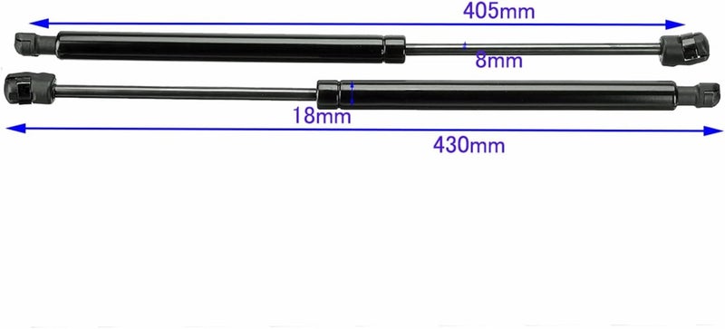 Wivplex Hood Lift Support Struts for Jeep Compass 2017-2018 - Image 2
