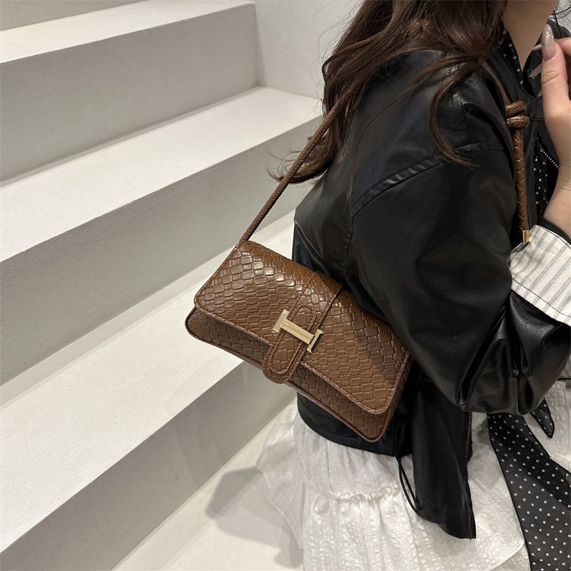 Armpit Bag Niche Design Korean Style Retro Texture Shoulder Bag Casual Versatile Temperament Commuter Handbag For Women - Image 5