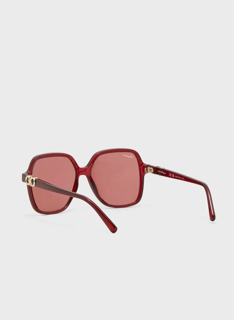 Salvatore Ferragamo Rectangle Sunglasses