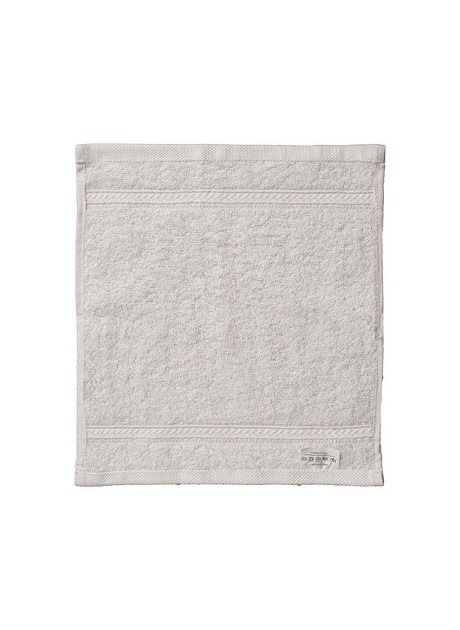 Princess Deyarco Princess Terry 100% Cotton 480 Gsm Face Towel, Super Soft Quick Dry Highly Absorbent Dobby Border Ring Spun, Size: 30 X 30Cm, White  - Image 1