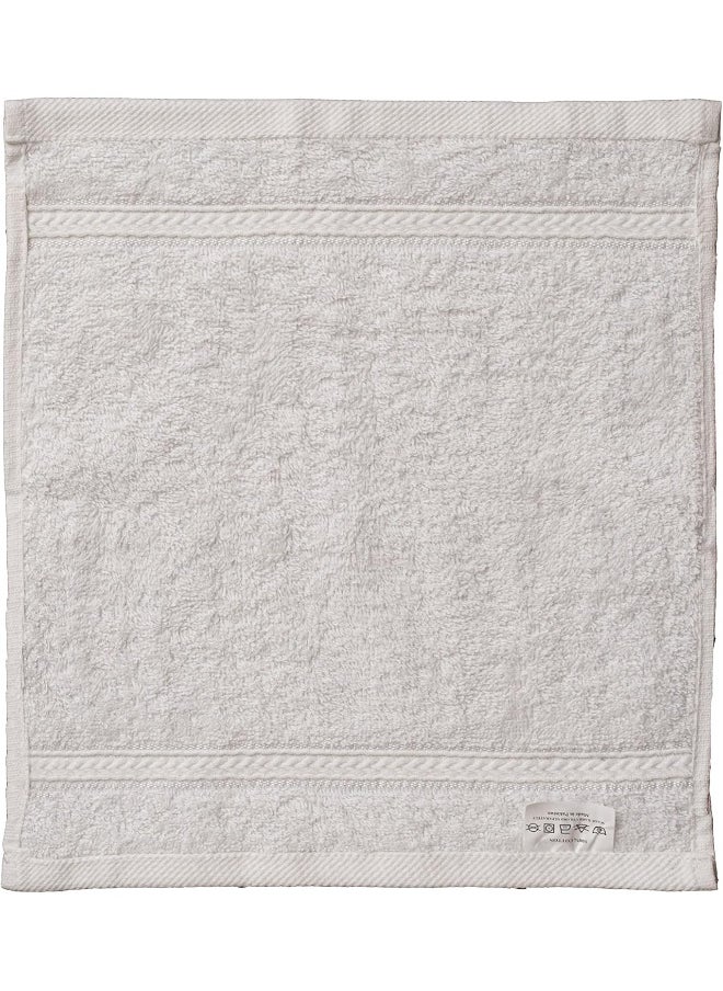 Princess Deyarco Princess Terry 100% Cotton 480 Gsm Face Towel, Super Soft Quick Dry Highly Absorbent Dobby Border Ring Spun, Size: 30 X 30Cm, White  - Image 3