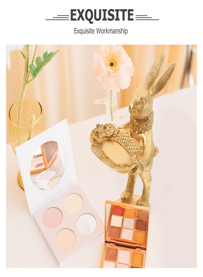 BESTOYARD Retro Bunny Shaped Jewelry Tray Ring Dish, Resin Rabbit Figurine for Easter Decor, Spring Trinket Plate - 5.90 X 3.14 X 2.75 Inches - Image 3