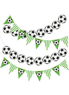 Zonon 4 Pieces Soccer Banner Decoration Party Soccer Birthday Garland For Sports Kids Party Supplies (Soccer Style)  - Image 1