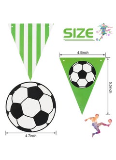 Zonon 4 Pieces Soccer Banner Decoration Party Soccer Birthday Garland For Sports Kids Party Supplies (Soccer Style)  - Image 2