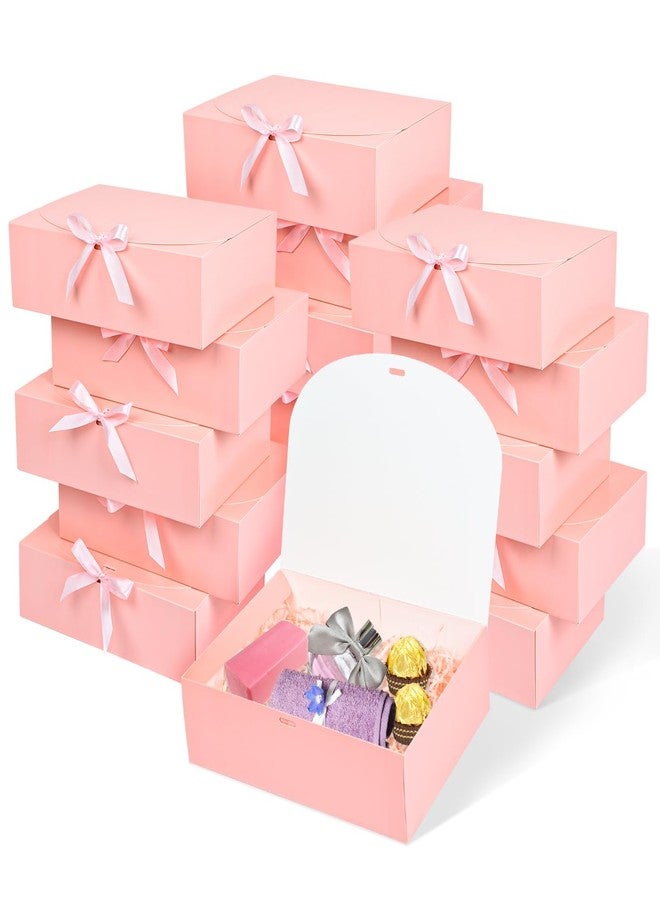 WLUSEAXI 15pack Gift Boxes with Lid 10.6x7.8x3.1Inches (Pink) - Image 1