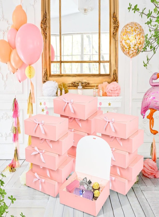 WLUSEAXI 15pack Gift Boxes with Lid 10.6x7.8x3.1Inches (Pink) - Image 3