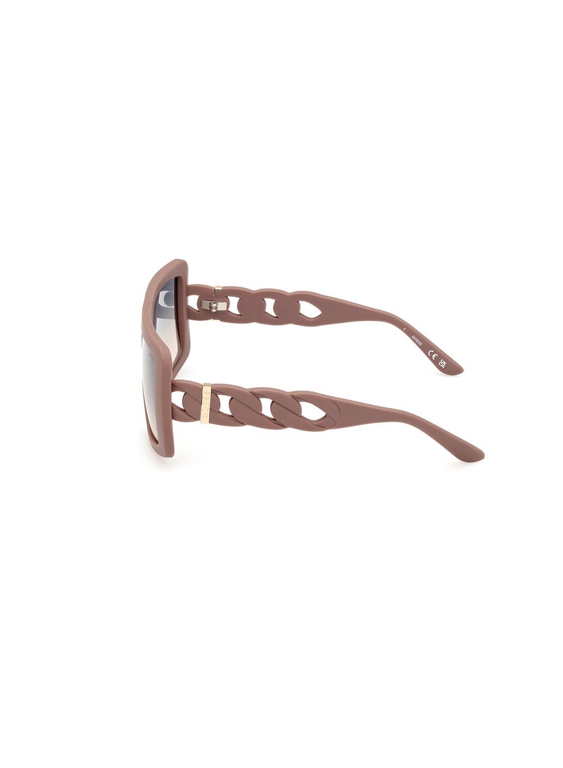 GUESS Women's UV Protection Shield Shape Sunglasses - GU0010958P60 - Lens Size: 60 Mm - Matte Beige - Image 2