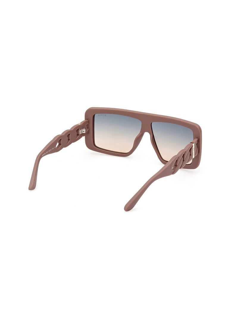 GUESS Women's UV Protection Shield Shape Sunglasses - GU0010958P60 - Lens Size: 60 Mm - Matte Beige - Image 5