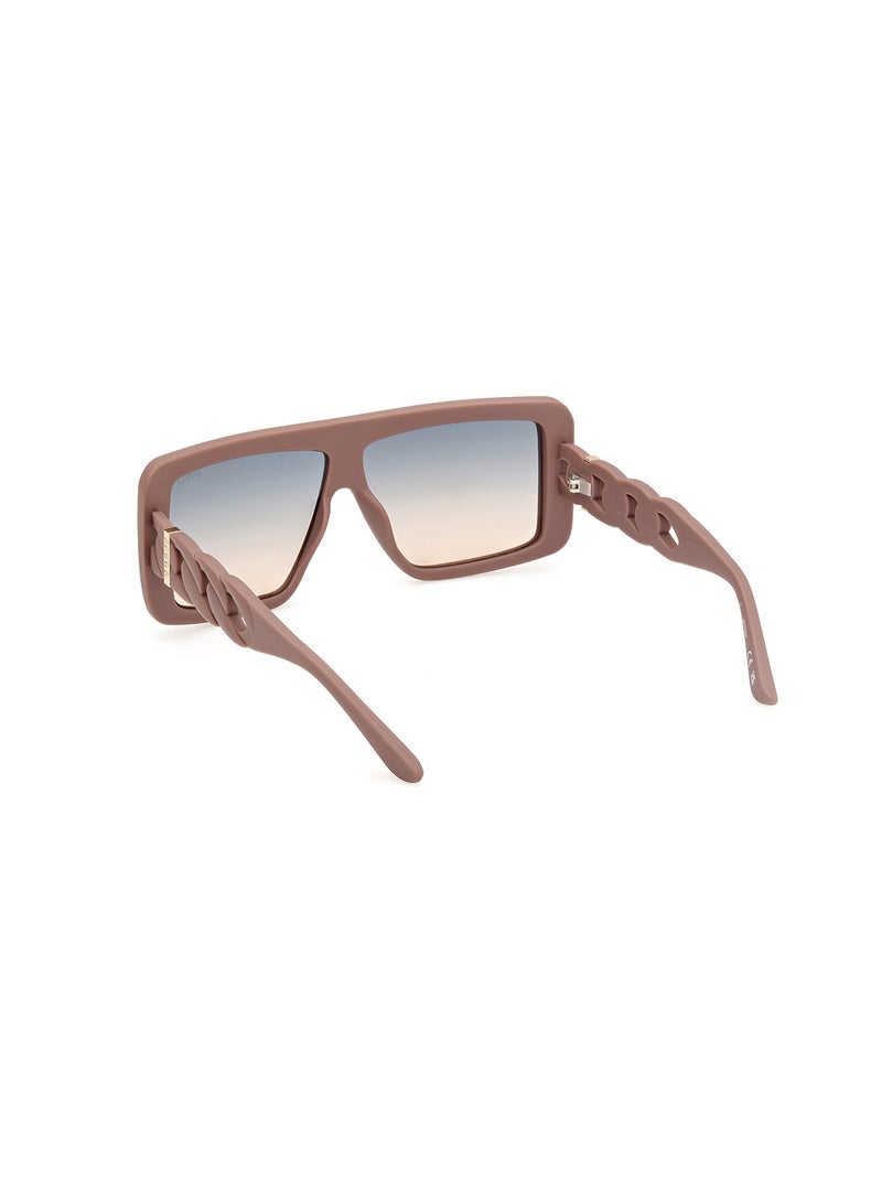 GUESS Women's UV Protection Shield Shape Sunglasses - GU0010958P60 - Lens Size: 60 Mm - Matte Beige - Image 3