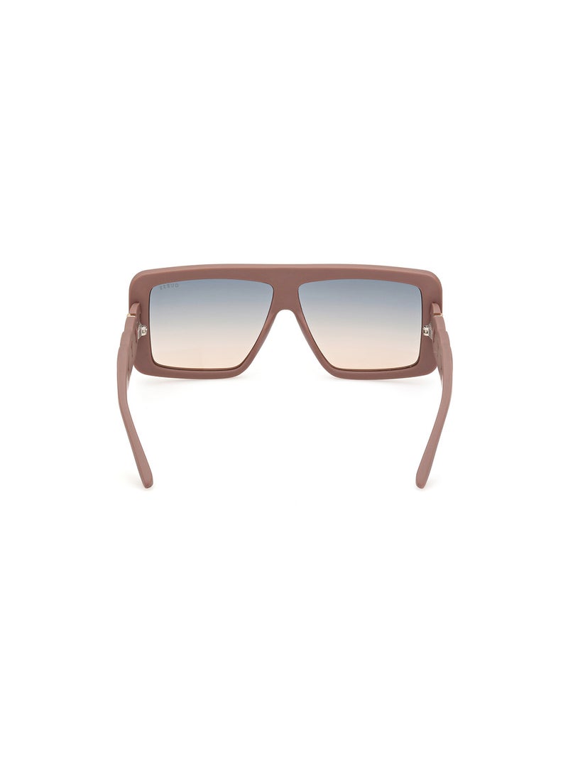 GUESS Women's UV Protection Shield Shape Sunglasses - GU0010958P60 - Lens Size: 60 Mm - Matte Beige - Image 4