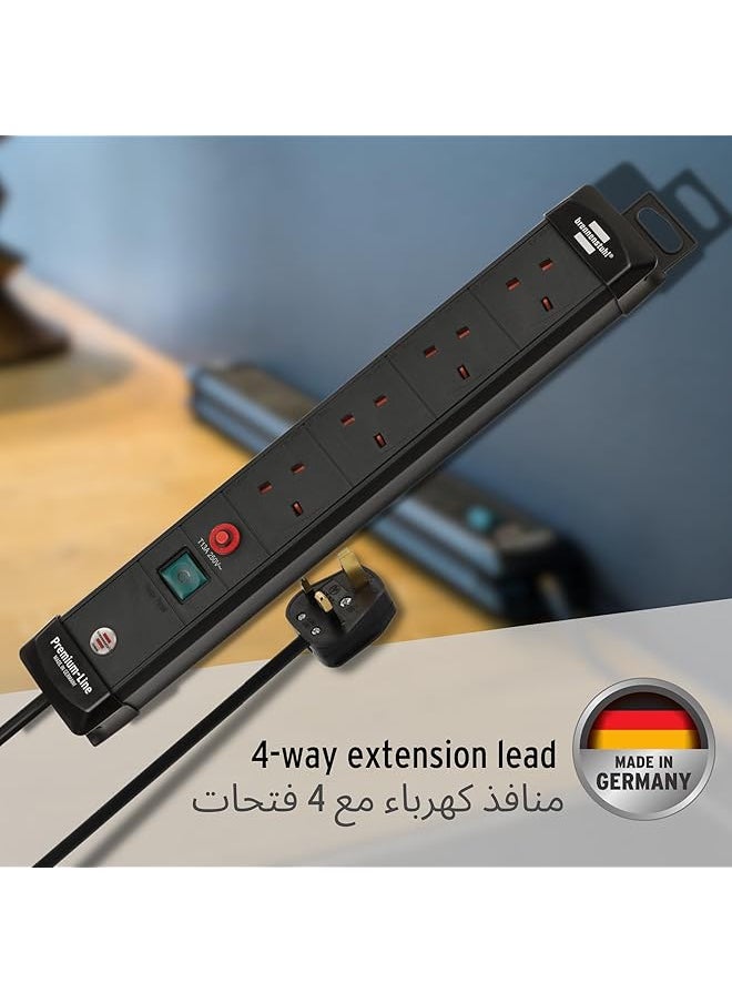 إيروريكس سلك تمديد بأربعة اتجاهات من Premium Line بطول 3 متر، أسود، صنع في ألمانيا  - Image 2