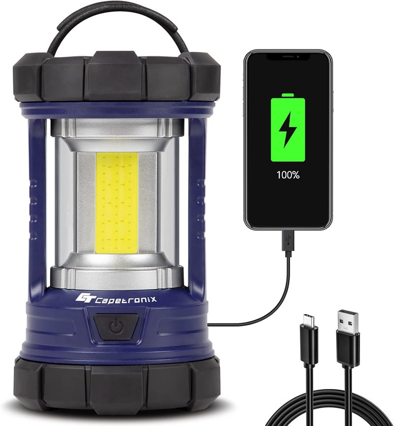 CT CAPETRONIX 3200LM Rechargeable Camping Lantern with Phone Charger - Image 1