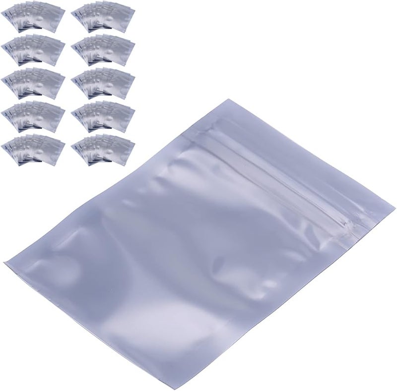 100Pcs 6x9cm Silver Gray Translucent Resealable ESD Hard Drive Storage Bags - Image 3