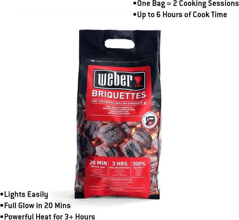 Weber Briquettes 4 kg, Black - Image 2