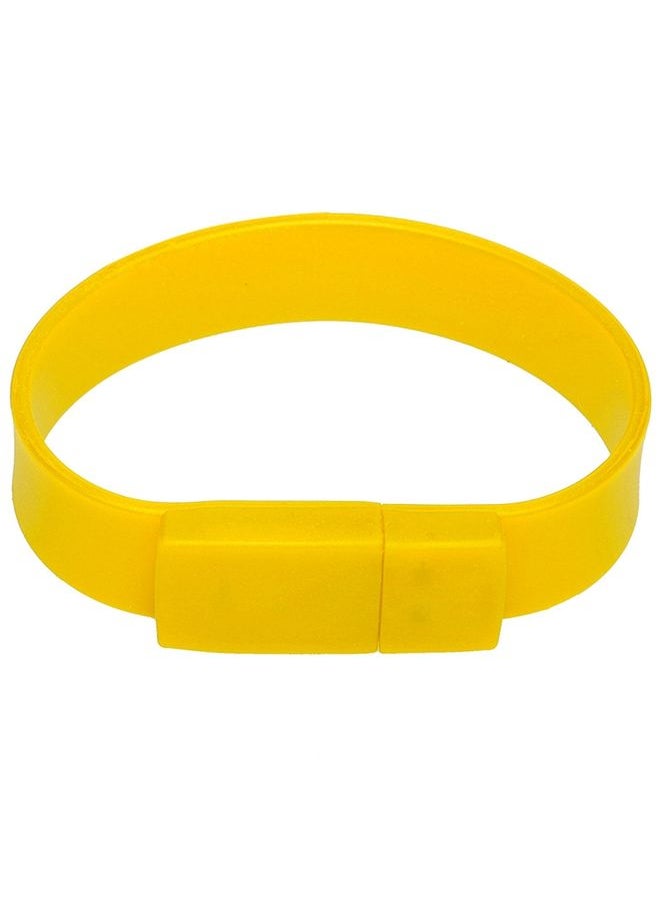 BURAQ 4GB Silicon Bracelets USB 2.0 Flash Disk(Yellow)  - Image 2