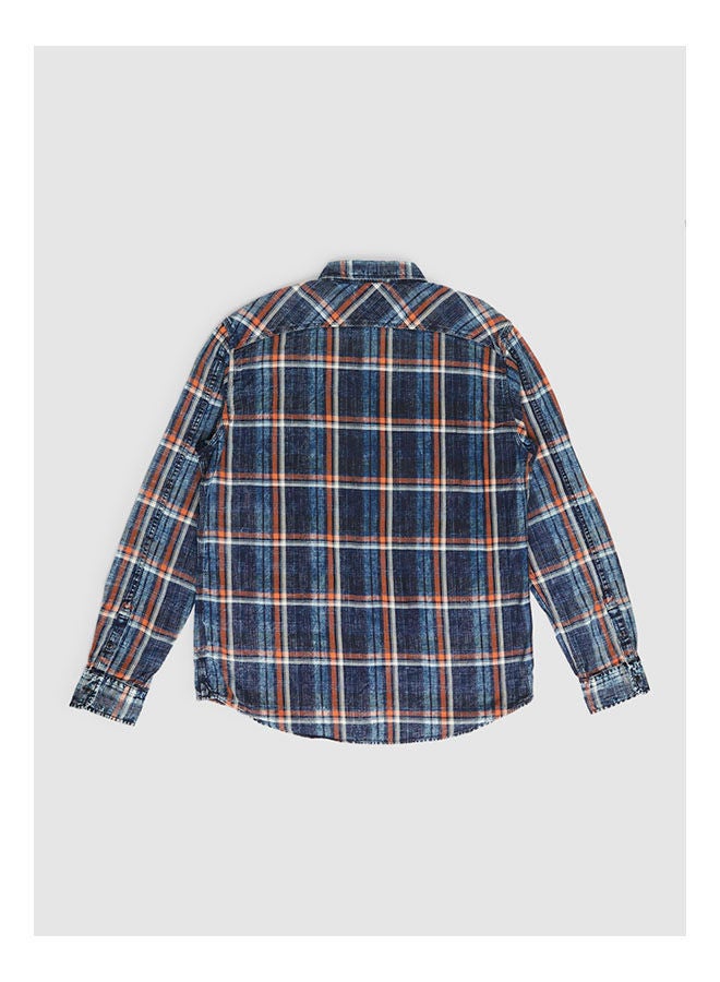 Replay Collared Neck Long Sleeve Stripes Shirt  - Image 2