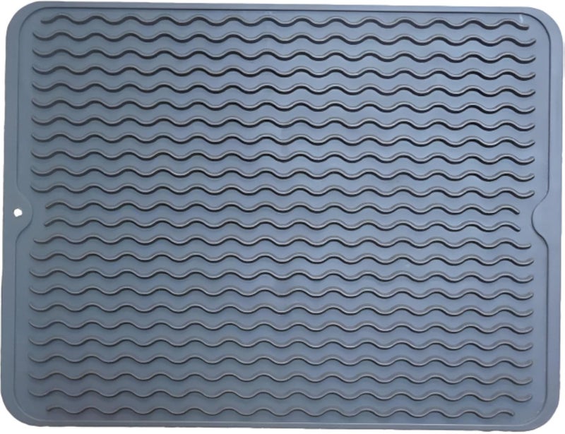 Silicone Mat - Versatile Dish Drying Mat with Non-Slip Design and Heat Resistance, Ideal for Efficient Kitchen Accessories and Space-Saving Solutions (1PCS)