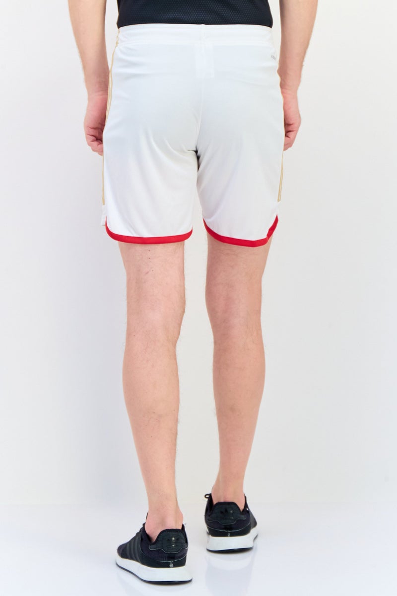 Adidas Men Sportswear Fit Drawstring Arsenal Football Shorts, White - Image 3