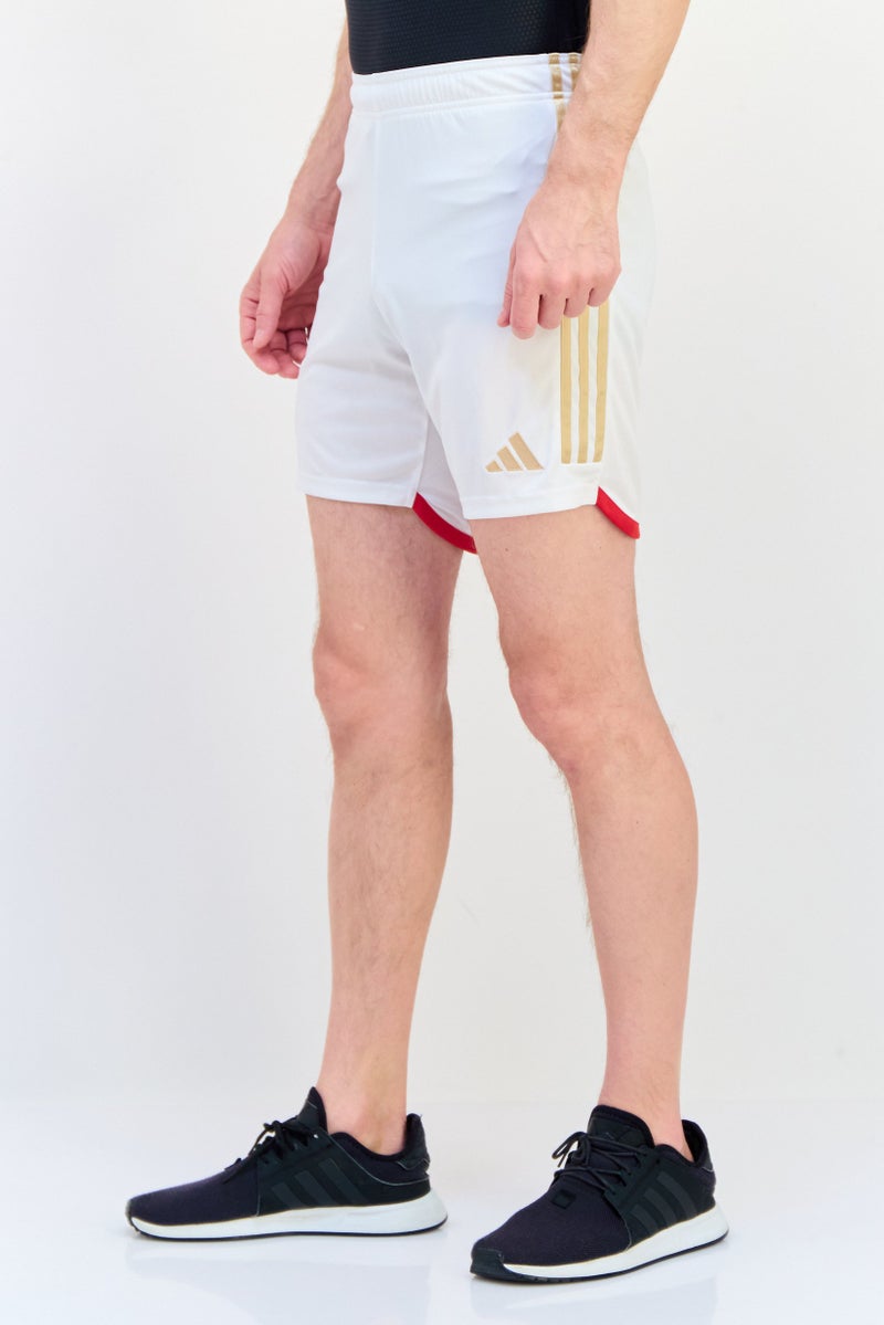 Adidas Men Sportswear Fit Drawstring Arsenal Football Shorts, White - Image 2
